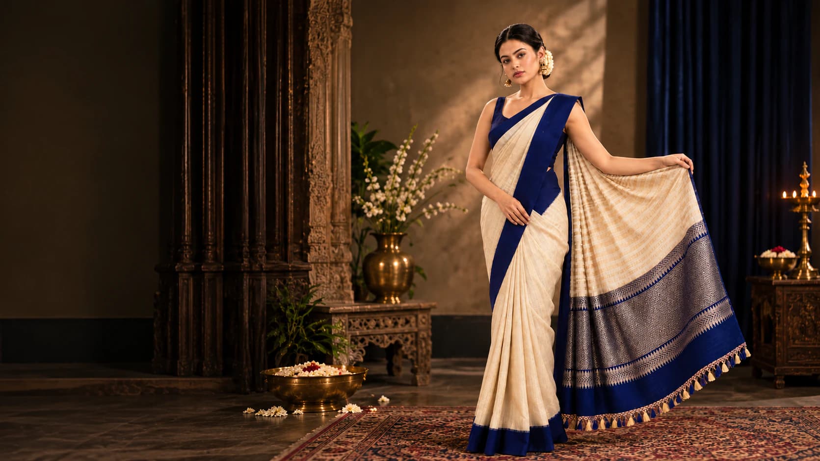Tussar & Munga Silk Prints collection